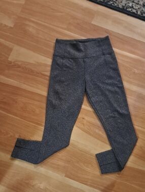 Athleta Delancey Herringbone High-Rise Leggings in Black and Gray